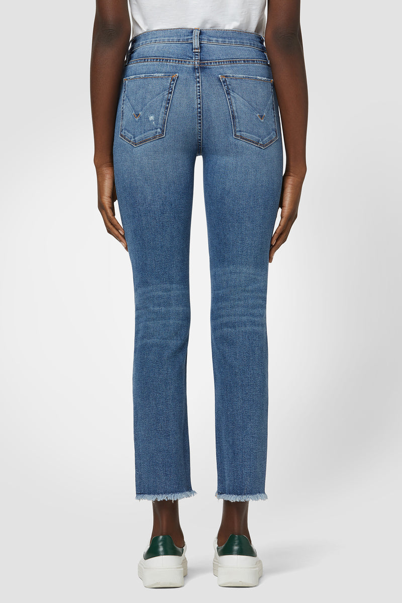 Nico Mid-Rise Straight Crop Jean | Premium Italian Fabric