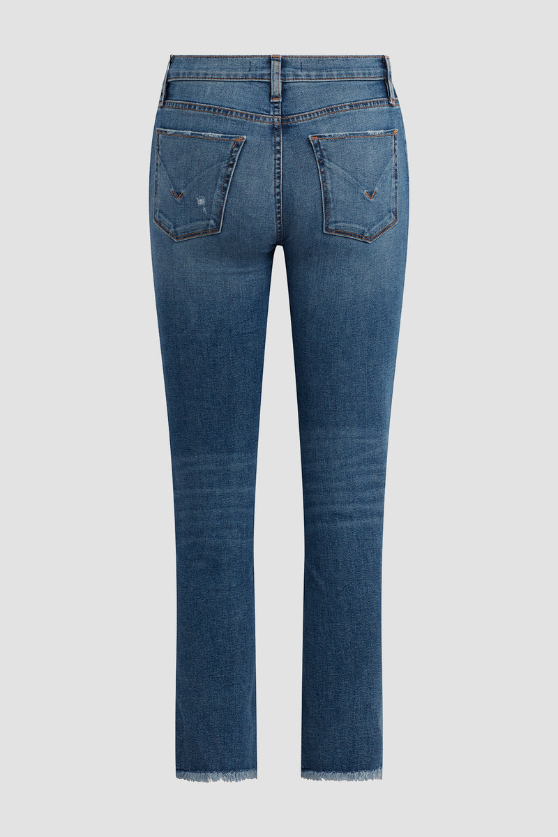 Nico Mid-Rise Straight Crop Jean | Premium Italian Fabric