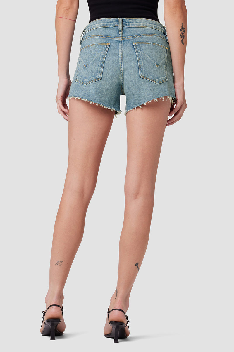 Gemma Mid-Rise Cut Off Short | Premium Italian Fabric | Hudson Jeans