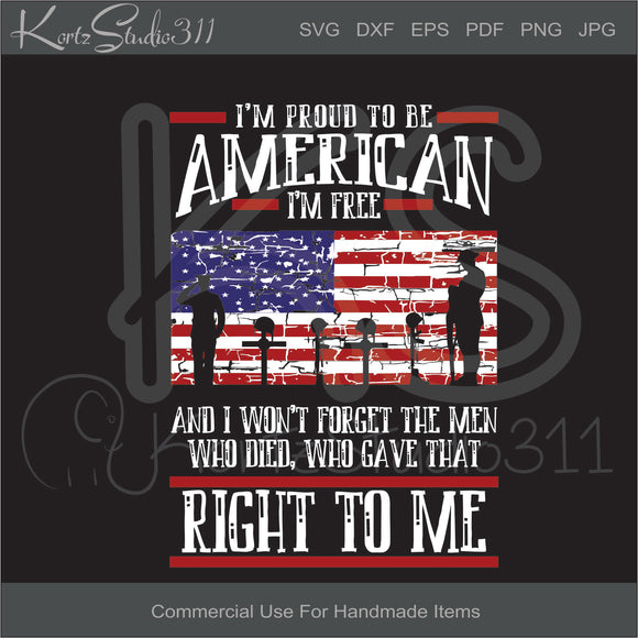 Svg I M Proud To Be American Svg219 Sabellanee Boutique