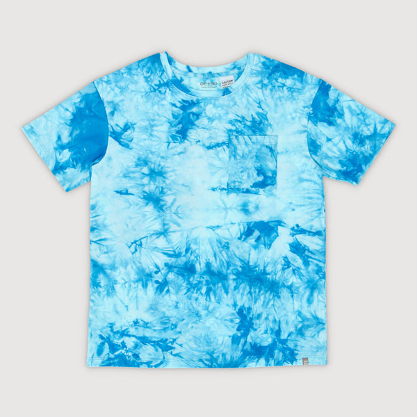 Blue and White Tie Dye Unisex Essential T-Shirt