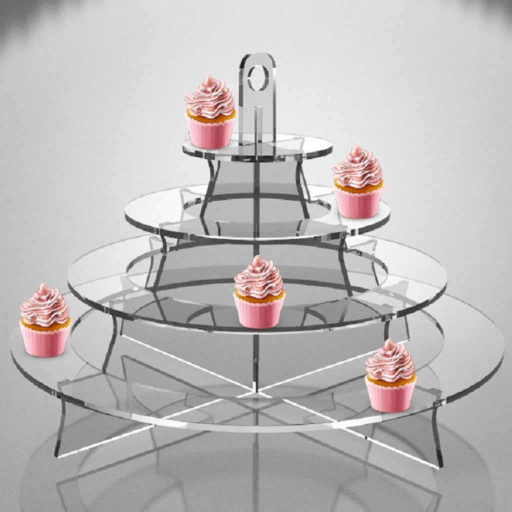 Mini Torre o Base para Cupcakes y Postres Circular de Acrilico Candy B -  Ideática Gourmet