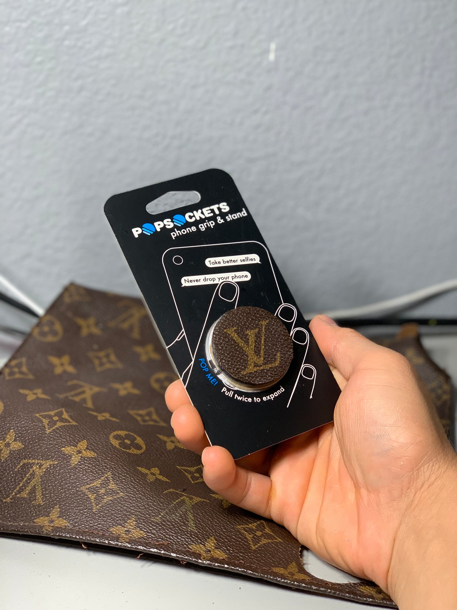 Louis Vuitton Upcycled Popsocket