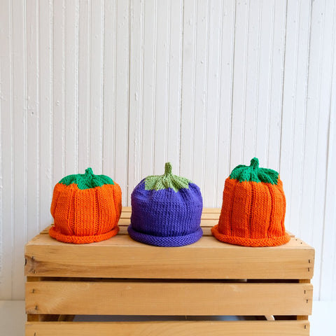handmade sustainable baby fruit hats