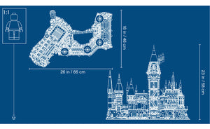 lego hogwarts castle size