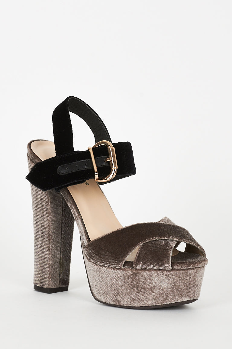 block heel platform sandals