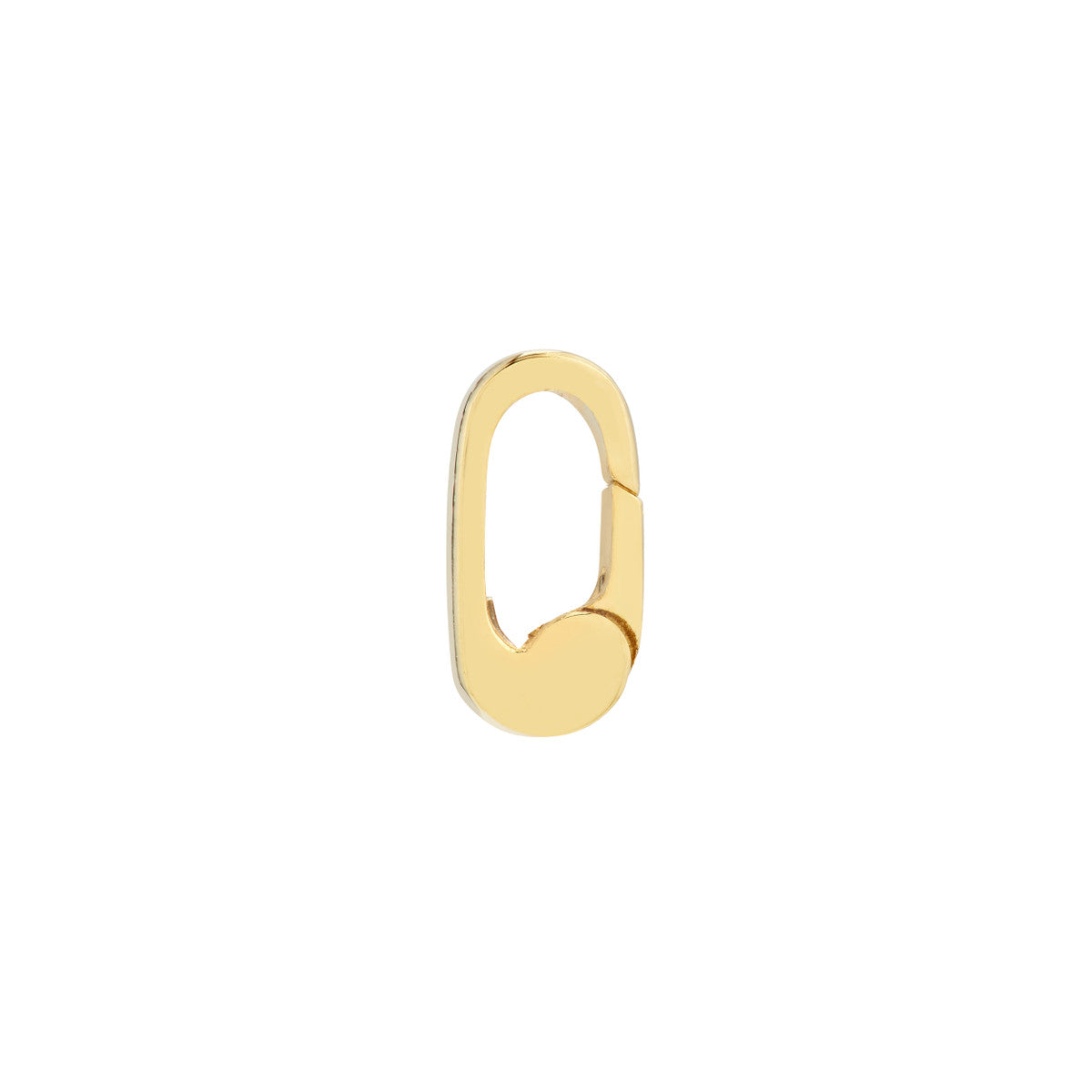 14K Gold Petite Round Connector Charm Clasp – Baby Gold