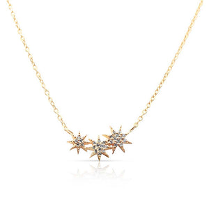 TRIPLE STAR CLIMBER NECKLACE