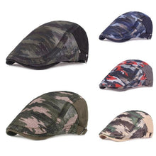 Load image into Gallery viewer, Camouflage Newsboy Cap, Breathable Mesh, Gatsby, Duckbill, Beret
