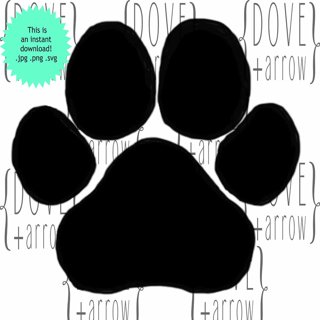 Download Paw Print Svg Cut Files Png Image Pawprints Dog Paw Cat Paw Cut File F Dove And Arrow SVG, PNG, EPS, DXF File