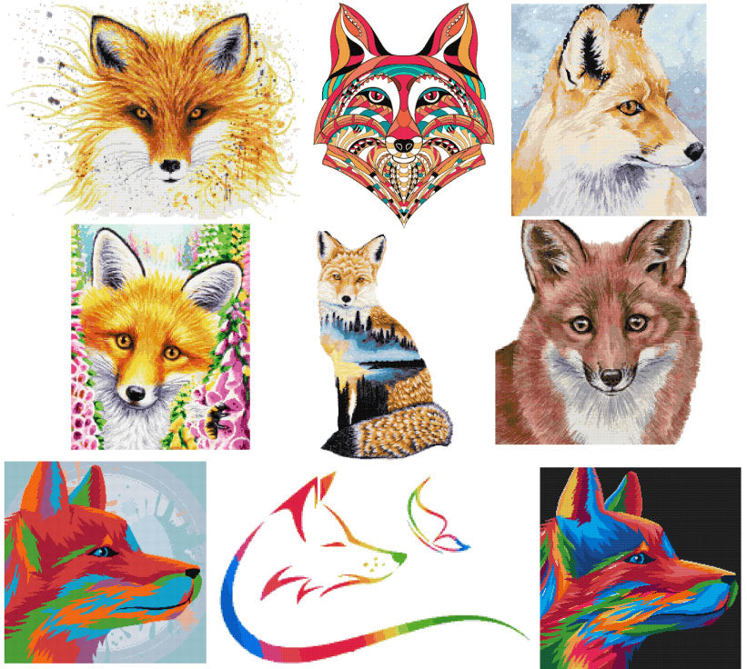 fox cross stitch kits