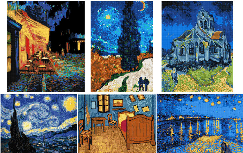 Van Gogh cross stitch