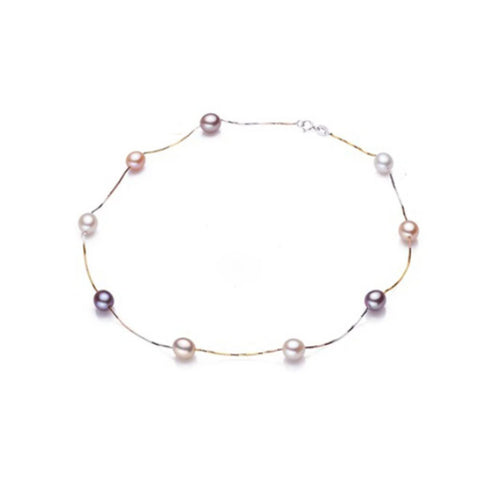 Multi Color Natural Freshwater Pearl Necklace