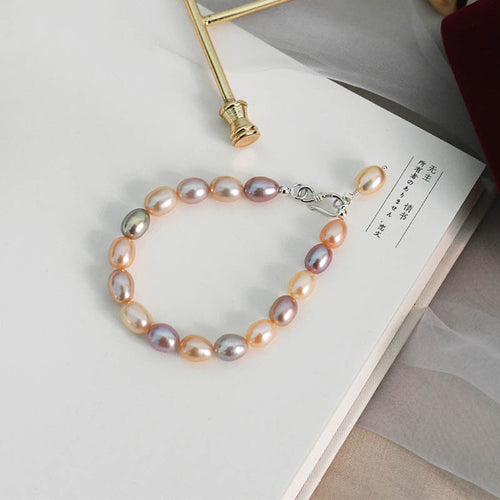 Natural Freshwater Pearl Mixed Color Bracelet