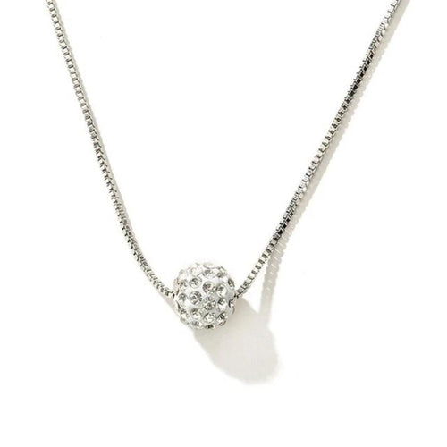 Clavicle Crystal Ball Necklace