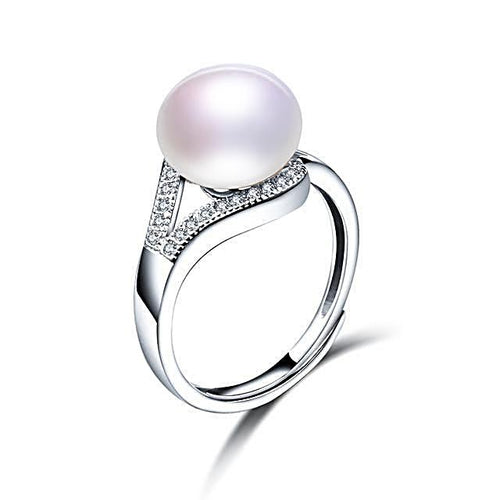 Luxury White Freshwater Pearl Ring