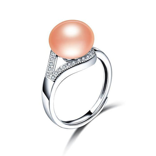 Elegant Pink-Luxury Freshwater Pearl Ring