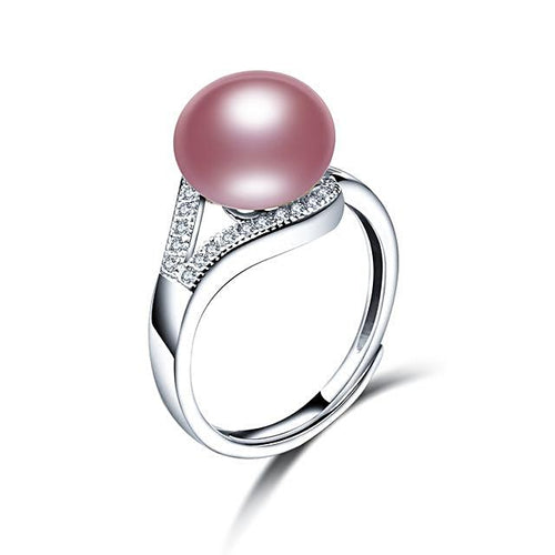 Vivid Purple-Luxury Freshwater Pearl Ring