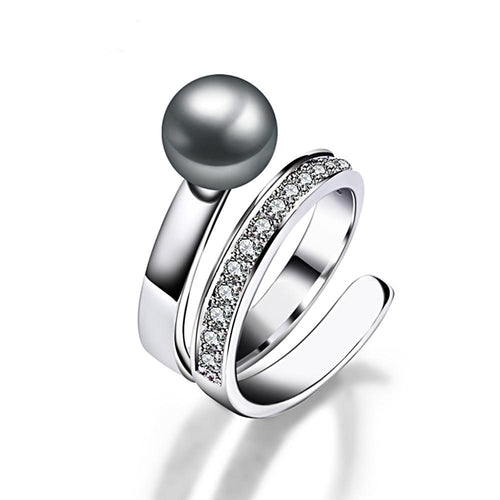 Fancy Grey Pearl Ring