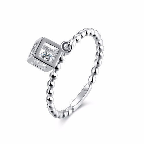 Crystal Cube Ring