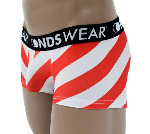 mens christmas underwear candy cane stripe underwear