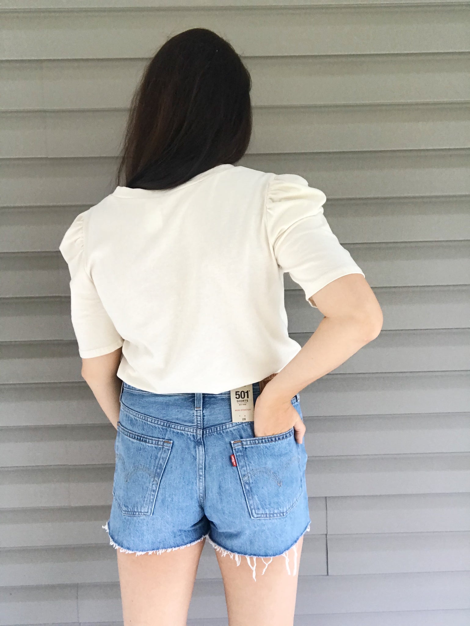 Levi's 501 Mid Rise Short in Luxor Street – Redeemed