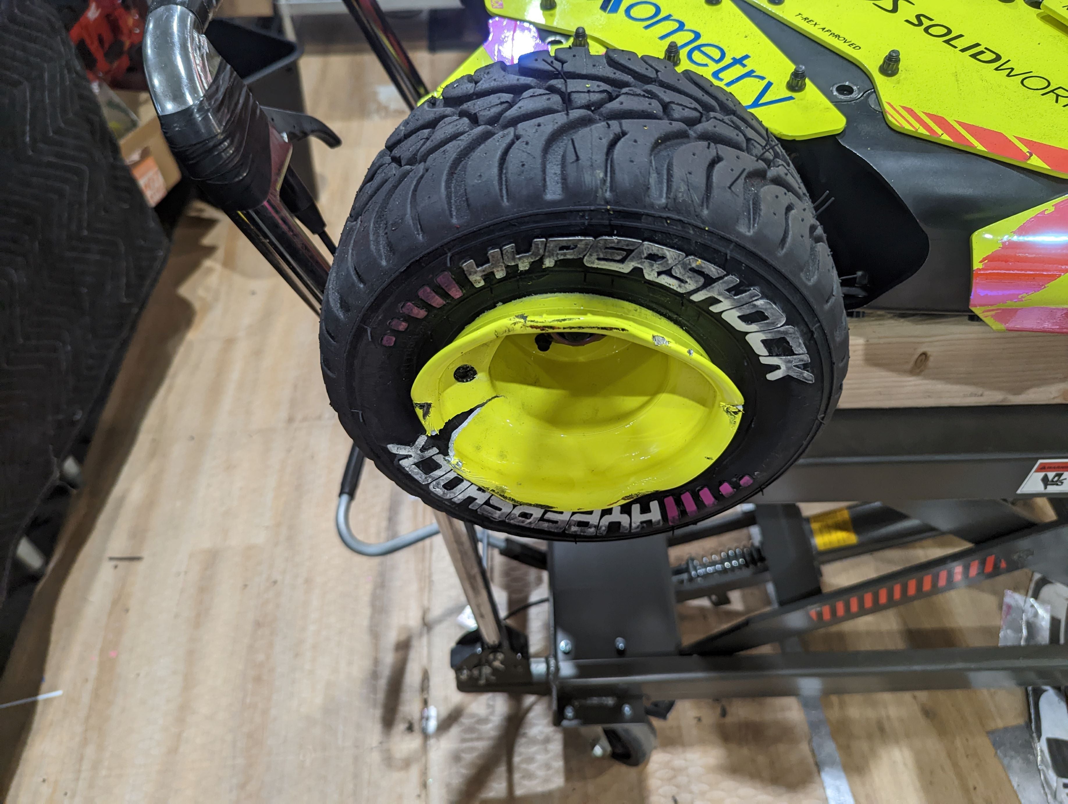 HyperShock BattleBots Lucky Damage Rear Right Wheel