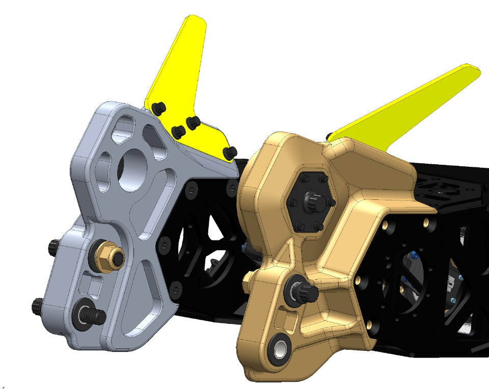 HyperShock BattleBots Season 6 “Billetes” as-installed, front view. Some hardware supressed