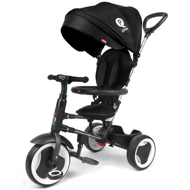 q play rito folding trike grey