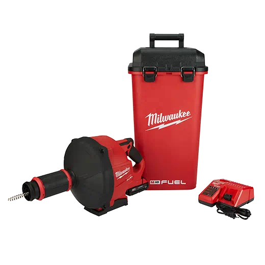 Milwaukee 2772B-21XC M18 FUEL™ Drain Snake w/ CABLE DRIVE™ with 1/4” and 3/8” Cables