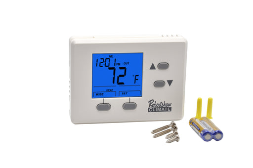 Robertshaw RS9110 Programmable Single-Stage Thermostat, 1H/1C