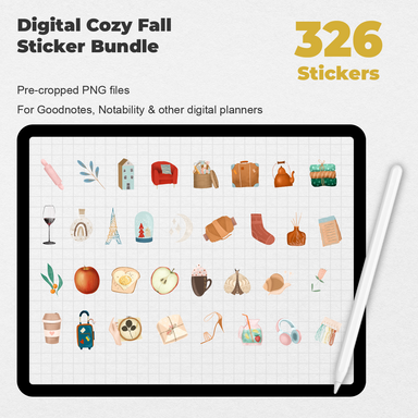 342 Everyday Digital Journaling Stickers Pack