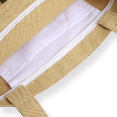 Large Capacity Multi-pocket Tote Bag - White — Stationery Pal