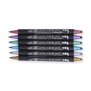 Kuretake ZIG Clean Color Dot Double-Sided Marker - 4 Color Set — Stationery  Pal