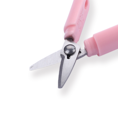 Sun-Star Stickyle Scissors - Long Type - Pink x Clear Pink