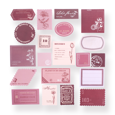 Mayplous 240 Sheets Scrapbooking Sticker Washi Sticker Vintage Postage Stamp Sticker Sealing Sticker Planner Stickers Retro Decoration for Notebook di