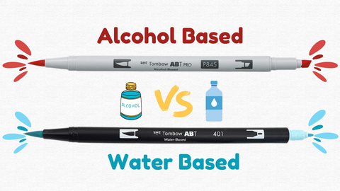 What is the difference between an alcohol marker and a water