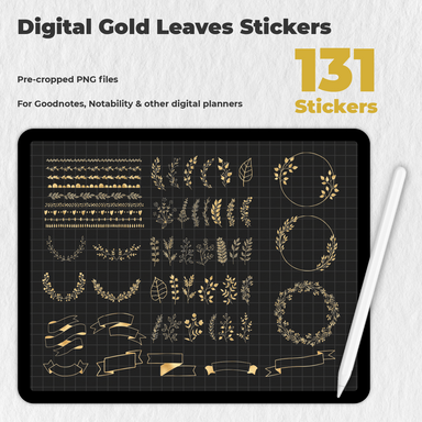 122 Digital Bullet Journal Doodle Divider Stickers — Stationery Pal