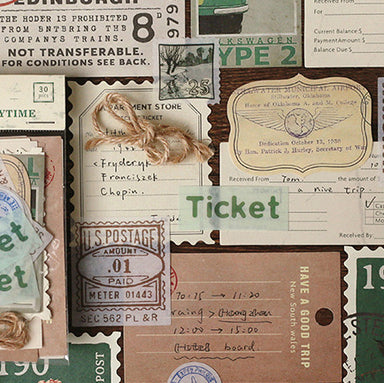 Vintage Deco Scrapbooking Paper Kit - Letter