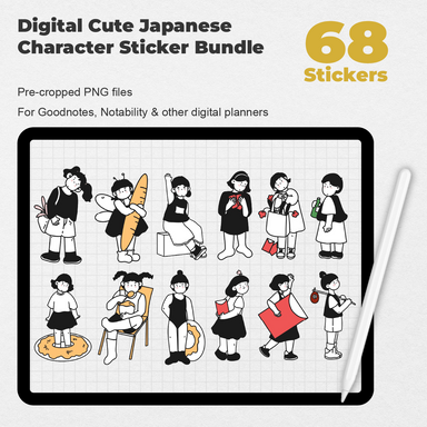 One Piece Digital Stickers, Anime Digital Stickers, Goodnotes