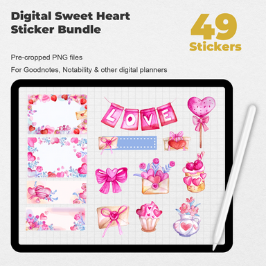 50 Digital Holiday Planner Sticker Bundle — Stationery Pal