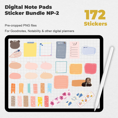 81 Digital Bullet Journal Scrapbooking Frame Stickers — Stationery Pal