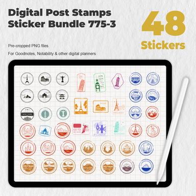 Vintage Stamps Decorative Stickers - Label — Stationery Pal