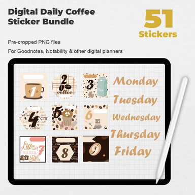 126 Digital Boho Element Sticker Bundle — Stationery Pal