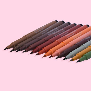 Faber-Castell Pitt Artist Brush Pen - Set of 12 - Skin Tones