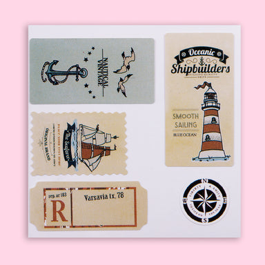 Vintage Stamps Decorative Stickers - Label — Stationery Pal