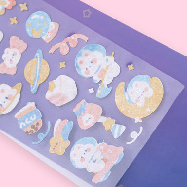 Sticker Book - Binder - Hologram Bear's Room — La Petite Cute Shop