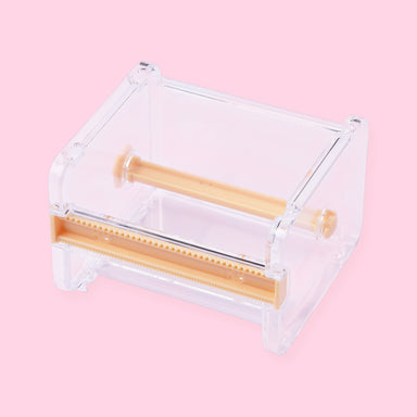 2pcs Plastic Clear White Masking Tape Dispenser Washi Tape Holder