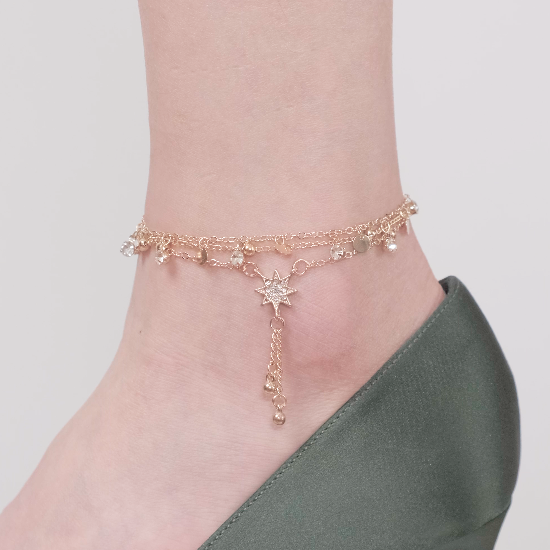 Justine Clenquet  Lewis ankle bracelet