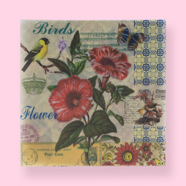 10pcs/lot Memo Pads Material Paper Vintage butterfly phalarope